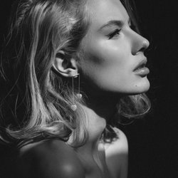 Lireille - Heart twin earrings at by Anchovy at Lireille gallery
