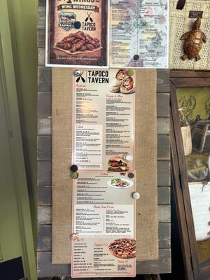 Menu photo 1 Tapoco Tavern Robbinsville, NC Menu photo 1 Tapoco Tavern Robbinsville, NC