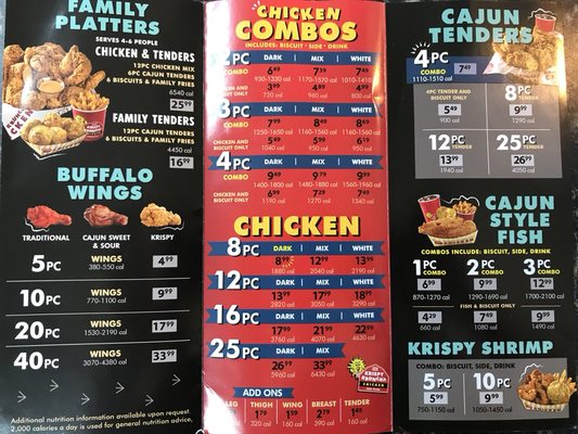 Menu photo 1 Krispy Krunchy Chicken Fort Lauderdale, FL Menu photo 1 Krispy Krunchy Chicken Fort Lauderdale, FL