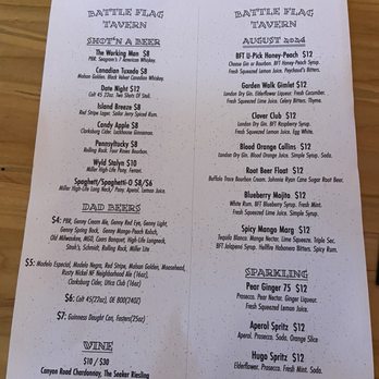 Battle Flag Tavern - August menu - Cocktail Bars Near Me - Lewiston, New York Battle Flag Tavern - August menu - Cocktail Bars Near Me - Lewiston, New York