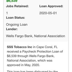 Hancock Smoke Shop - Loan to pay his employees. He doesn't have any employees. He lied to the IRS & received $12K!