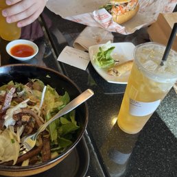 A1. Spring Rolls(2 Pcs)/Cha Gio S7. Crispy Roasted Pork Banh Mi/ Banh Mi Heo Quay F8. Lychee Tea F6. Pineapple Green Tea A1. Spring Rolls(2 Pcs)/Cha Gio S7. Crispy Roasted Pork Banh Mi/ Banh Mi Heo Quay F8. Lychee Tea F6. Pineapple Green Tea