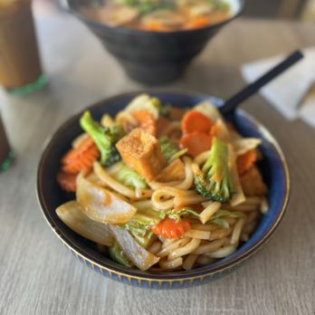 Hom Mali By The Nood Bar - Gochujung Udon with tofu! YUM - Noodles Near Me - San Diego, California