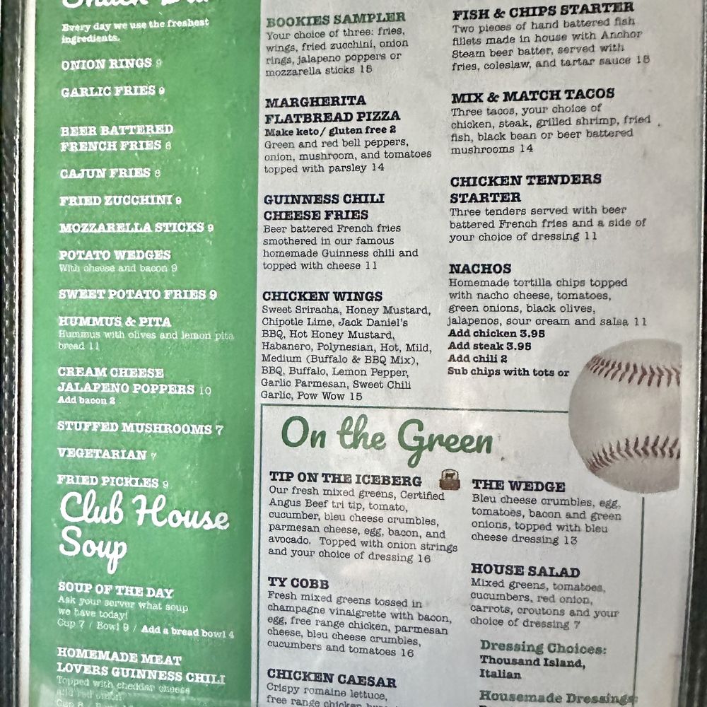 Bookies - Menu - Sports Bars Near Me - Modesto, California