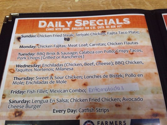 Menu photo 2 Chapita's Restaurant Harlingen, TX