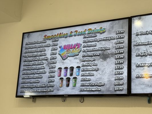 Menu photo 3 Bella's Boba Shop Sacramento, CA
