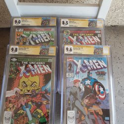 Certified Guaranty Company - Four Uncanny X-Men issues signed by master scribe Chris Claremont, courtesy of CGC's recent in-house signing.