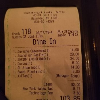 Spanglish NYC - Surprise fee no bueno - Mexican Near Me - Bayside, New York Spanglish NYC - Surprise fee no bueno - Mexican Near Me - Bayside, New York