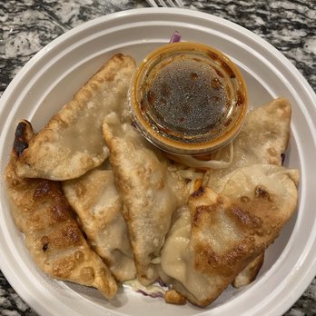Lin's Asian Cuisine - Pan fried potstickers - Asian Fusion Near Me - Miramar Beach, Florida Lin's Asian Cuisine - Pan fried potstickers - Asian Fusion Near Me - Miramar Beach, Florida