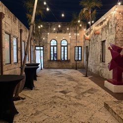 Coral Gables Museum - Patio area set for receptions or just catch some air and distract your thought or even inspire to create some art.