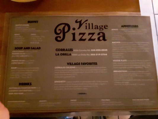Menu photo 7 Village Pizza Corrales, NM