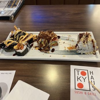 Tokyo Haus - 3 different rolls - Sushi Bars Near Me - Los Angeles, California Tokyo Haus - 3 different rolls - Sushi Bars Near Me - Los Angeles, California