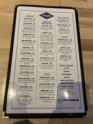 Menu photo 1 Cowtown Tavern Jacksonville, FL