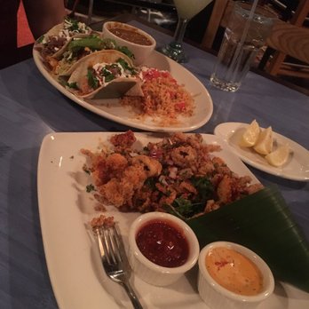 Pappasito's Cantina - Calamari and taco trio. Chicken tinga was my favorite. - Tex-Mex Near Me - Austin, Texas Pappasito's Cantina - Calamari and taco trio. Chicken tinga was my favorite. - Tex-Mex Near Me - Austin, Texas