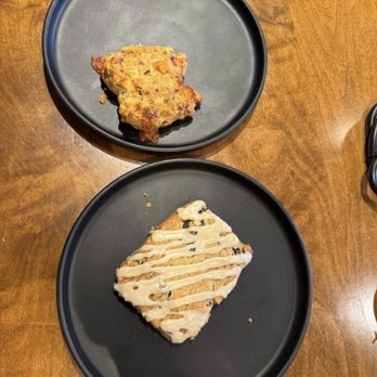 Pedestrian Coffee - Bacon Cheddar Chive Drop Biscuit & Oat and Cherry Shortbread - Coffee & Tea Near Me - Chicago, Illinois