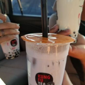 Kung Fu Tea - Taro milk green tea with bubbles and honey milk bubble tea - Bubble Tea Near Me - Springfield, Virginia Kung Fu Tea - Taro milk green tea with bubbles and honey milk bubble tea - Bubble Tea Near Me - Springfield, Virginia
