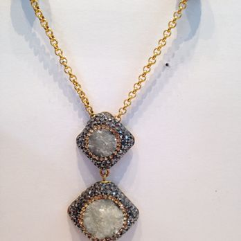 Abigail's Jewelry - Stunning Druzy and Hematite Sterling Silver necklace - Jewelry Near Me - Hicksville, New York Abigail's Jewelry - Stunning Druzy and Hematite Sterling Silver necklace - Jewelry Near Me - Hicksville, New York
