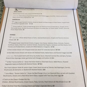 220 Grille - Menus 4/16/2019 - Asian Fusion Near Me - Honolulu, Hawaii