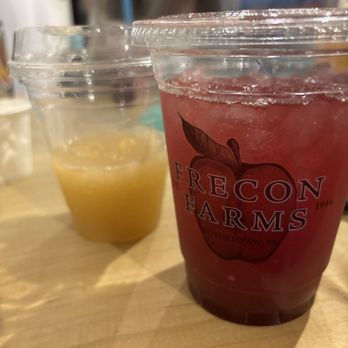 Frecon Farms - The free tea along with a apple cider slushie - Farmers Market Near Me - Boyertown, Pennsylvania Frecon Farms - The free tea along with a apple cider slushie - Farmers Market Near Me - Boyertown, Pennsylvania