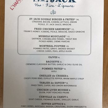 St. Jack - Happy Hour menu - French Near Me - Portland, Oregon St. Jack - Happy Hour menu - French Near Me - Portland, Oregon