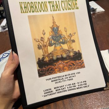 Khobkoon Thai Cuisine - Thai Near Me - Roseville, California
