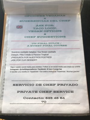 Menu photo 2 Al Taco Can Pastilla, PM