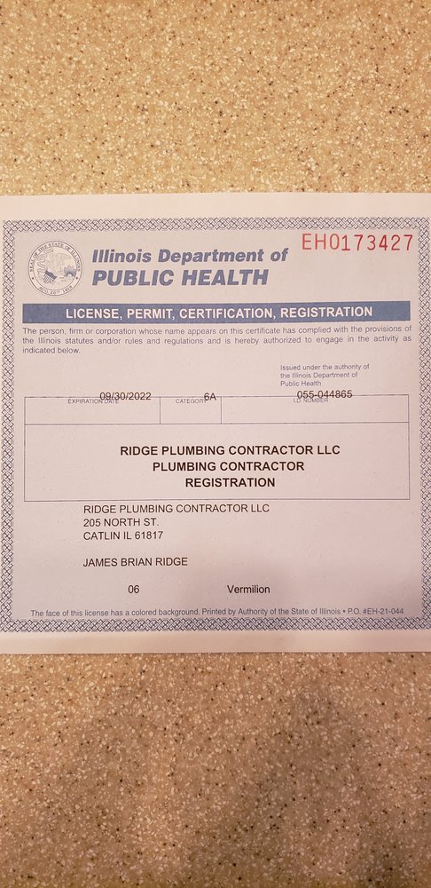 Slide of Ridge Plumbing