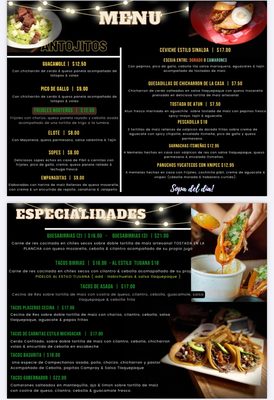 Menu photo 1 La Revolucion San Juan, PR