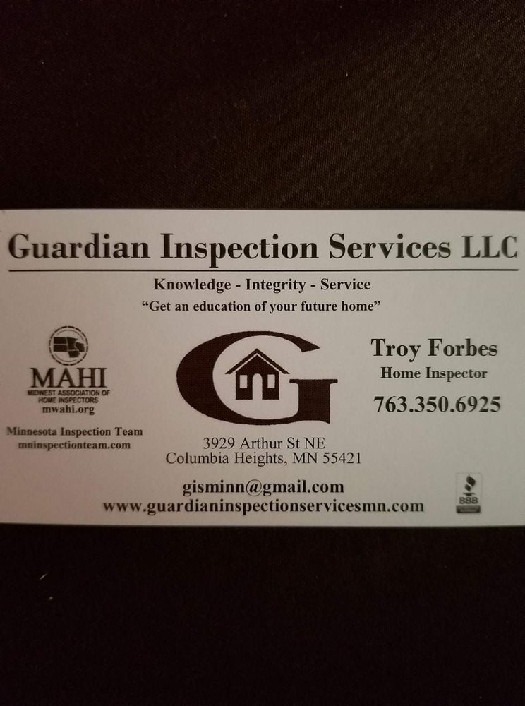 GUARDIAN INSPECTION SERVICES Updated May 2024 3929 Arthur St NE
