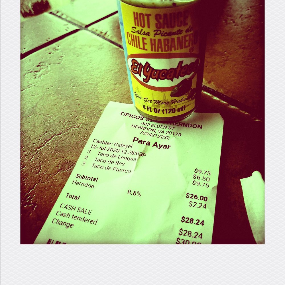 Tipicos Gloria Restaurant - a cup of hot sauce and a receipt - Mexican Near Me - Herndon, Virginia Tipicos Gloria Restaurant - a cup of hot sauce and a receipt - Mexican Near Me - Herndon, Virginia