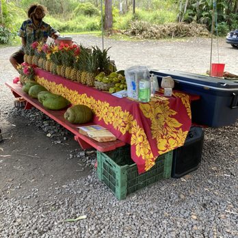 Manas Aloha Farm - Pineapples, coconuts, and star fruit. - Food Stands Near Me - Pepeekeo, Hawaii Manas Aloha Farm - Pineapples, coconuts, and star fruit. - Food Stands Near Me - Pepeekeo, Hawaii