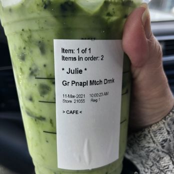 Starbucks - Green pineapple Matcha drink - Coffee & Tea Near Me - Kailua, Hawaii
