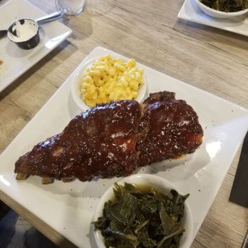 Della J's Delectables - Ribs with mac and cheese and greens - Southern Near Me - Alexandria, Virginia