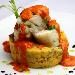Italian House & Grill - Il Nonno - Grouper stuffed lobster and mashed island.