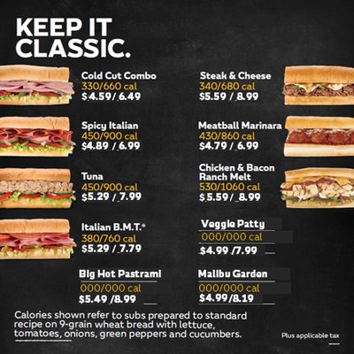 Menu photo 6 Subway Los Angeles, CA Menu photo 6 Subway Los Angeles, CA