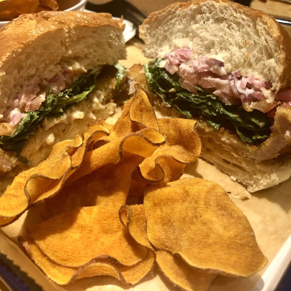 RegionAle - Indiana Pork Tenderloin sandwich & house-made sweet potato chips - Sandwiches Near Me - Annapolis, Maryland RegionAle - Indiana Pork Tenderloin sandwich & house-made sweet potato chips - Sandwiches Near Me - Annapolis, Maryland