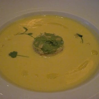Michael Mina - heirloom gazpacho and crab salad - New American Near Me - Las Vegas, Nevada