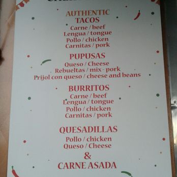 Cheros Grill - Menu - Food Trucks Near Me - Takoma Park, Maryland