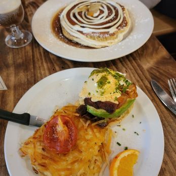 Jam Cafe - Pork Belly Benny & Cinnamon Bun Pancake - Breakfast & Brunch Near Me - Vancouver, British Columbia Jam Cafe - Pork Belly Benny & Cinnamon Bun Pancake - Breakfast & Brunch Near Me - Vancouver, British Columbia