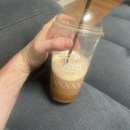 Caramel Frappe Almond Milk Extra floating shot Caramel Frappe Almond Milk Extra floating shot