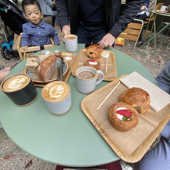 Backhaus - Croissant, latte, americano, strawberry cream pasty and bread - Bakeries Near Me - San Mateo, California