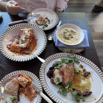 Willow - Pork loin, polenta, pasta with duck (not greasy, I'm not a duck fan and it was delish). - Italian Near Me - Sacramento, California