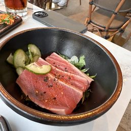 Ahi poke stack