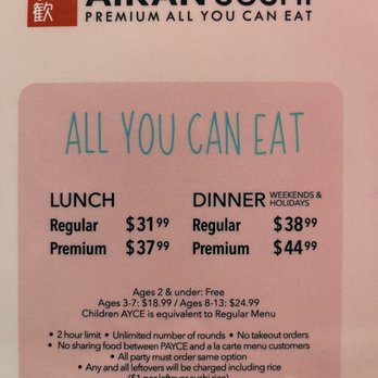 Aikan Sushi - Ayce prices - Izakaya Near Me - Northridge, California Aikan Sushi - Ayce prices - Izakaya Near Me - Northridge, California