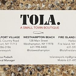 TOLA - Welcome to Tola, Westhampton Beach, NY