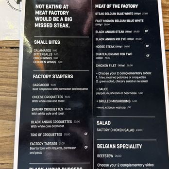 Meat Factory - Menu - Restaurants Near Me - Antwerp, VAN