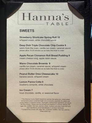 Menu photo 7 Hanna's Table Reno, NV Menu photo 7 Hanna's Table Reno, NV