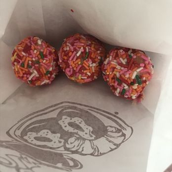 Kd's Donut Shop - Sprinkle donut holes.  Looks like the kids got into them.  DOUGH! - Donuts Near Me - Garden Grove, California