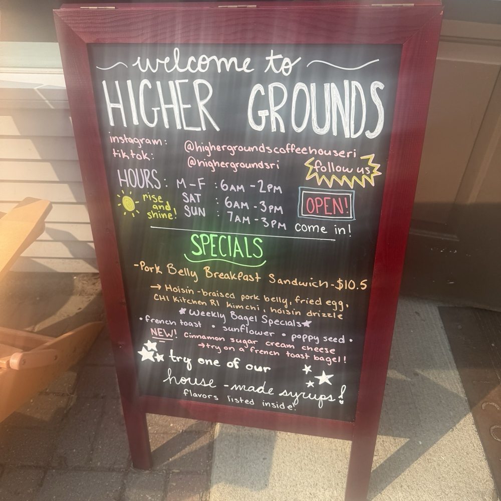 Higher Grounds Community Coffeehouse - Coffee & Tea Near Me - Wyoming, Rhode Island