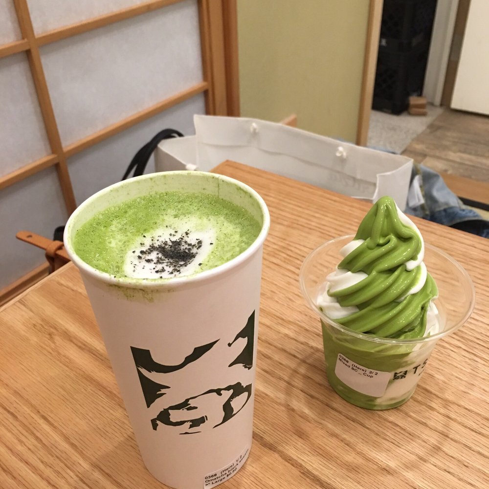 Tsujiri - Matcha Vanilla Soft Serve Icecream and Matcha Black Sesame Latte - Tea Rooms Near Me - Toronto, Ontario Tsujiri - Matcha Vanilla Soft Serve Icecream and Matcha Black Sesame Latte - Tea Rooms Near Me - Toronto, Ontario